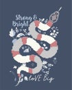 Illustration of strong & bright snake