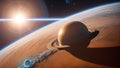 An Illustration Of A Stunningly Picturesque View Of Saturn From Space AI Generative