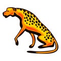 Illustration of stylized cheetah.