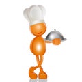 illustration of the stylized chef man