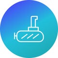 Illustration Submarine Icon For Personal And Commercial Use.