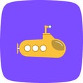 Illustration Submarine Icon For Personal And Commercial Use...