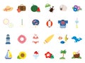 Summer icon set