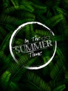 Summer time poster wallpaper for fun party invitation banner template Royalty Free Stock Photo