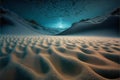 Surface of sand under water, digital illustration painting artwork, scenery background