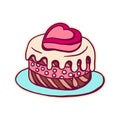 Illustration of sweet cake.