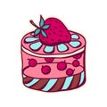 Illustration of sweet cake.