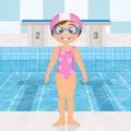 Swimming lessons for children Royalty Free Stock Photo