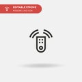 Smarthome Simple vector icon. Illustration symbol design template for web mobile UI element. Perfect color modern