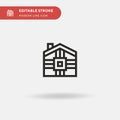 Smarthome Simple vector icon. Illustration symbol design template for web mobile UI element. Perfect color modern