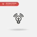 Smarthome Simple vector icon. Illustration symbol design template for web mobile UI element. Perfect color modern