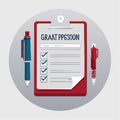 Successful Grant Application Process Icon Royalty Free Stock Photo