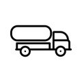 Illustration Tank Truck Icon For Personal And Commercial Use.