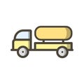 Illustration Tank Truck Icon For Personal And Commercial Use.