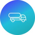 Illustration Tank Truck Icon For Personal And Commercial Use.