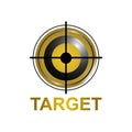 illustration target icon symbol logo concept design template Royalty Free Stock Photo