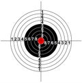 Illustration of a target symbol Royalty Free Stock Photo