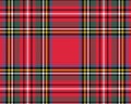 Illustration of tartan seamless pattern background