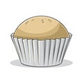 Illustration of Tasty Looking Pastry in Cupcake Paper Packaging Royalty Free Stock Photo
