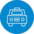 Illustration Taxi Icon For Personal And Commercial Use.