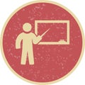 Illustration Teaching Icon For Personal And Commercial Use.