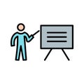 Illustration Teaching Icon For Personal And Commercial Use.