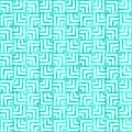 Illustration teal overlapping squares pattern background that is seamless