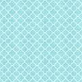 Illustration teal quatrefoil lines material pattern background that is seamless