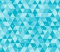 Illustration teal triangle pattern background that is seamless