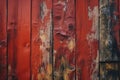illustration, the texture of old wooden wall painted red, ai generative Royalty Free Stock Photo