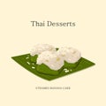 illustration Thai desserts Royalty Free Stock Photo