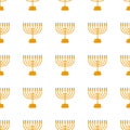 Illustration on theme big colored pattern menorah