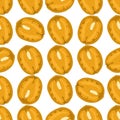 Illustration on theme big pattern identical types walnut Royalty Free Stock Photo