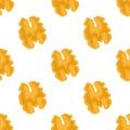 Illustration on theme big pattern identical types walnut Royalty Free Stock Photo
