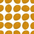 Illustration on theme big pattern identical types walnut Royalty Free Stock Photo