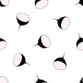 Illustration on theme of bright pattern black radish Royalty Free Stock Photo