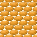 Illustration on theme of bright pattern brown potato