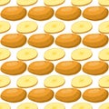 Illustration on theme of bright pattern brown potato