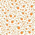 Illustration on theme colored seamless apricot pattern Royalty Free Stock Photo