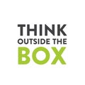 Illustration of Think Outside the Box Concept , Imagination, Smart Solution, Creativity and Brainstorm Quote Royalty Free Stock Photo