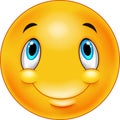 Thinking emoticon smiley Royalty Free Stock Photo