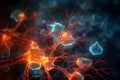 Illustration of three-dimensional neuron cells