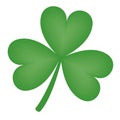 Illustration of a three-leaf shamrock clover Royalty Free Stock Photo