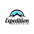 Illustration of a three mountain. good for any business related to mountain expedition