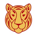 Illustration of tiger oriental symbol of 2022. Happy Chinese New Year lunar calendar animal.