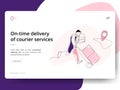 On-time delivery of courier services