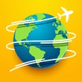 Time to travel explore the world with aircraft