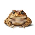A toad isolated on white background with shadow Royalty Free Stock Photo