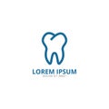 Tooth logo design template Royalty Free Stock Photo