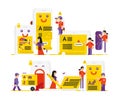An illustration on the topic of General rules for data protection. GDPR. General data Protection Regulation. Vector flat